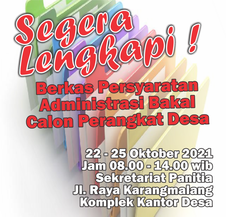 HARI PERTAMA MELENGKAPI BERKAS